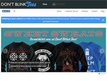 Tablet Screenshot of dontblinktees.com